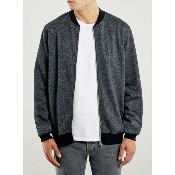 Topman Other - 🌴Topshop | Men's Gray & Black Bomber Jacket | M